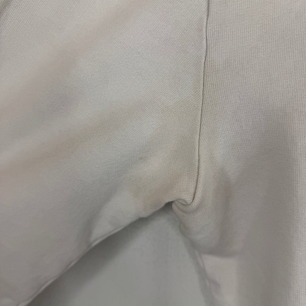 Saint Laurent Small Logo White Hoodie