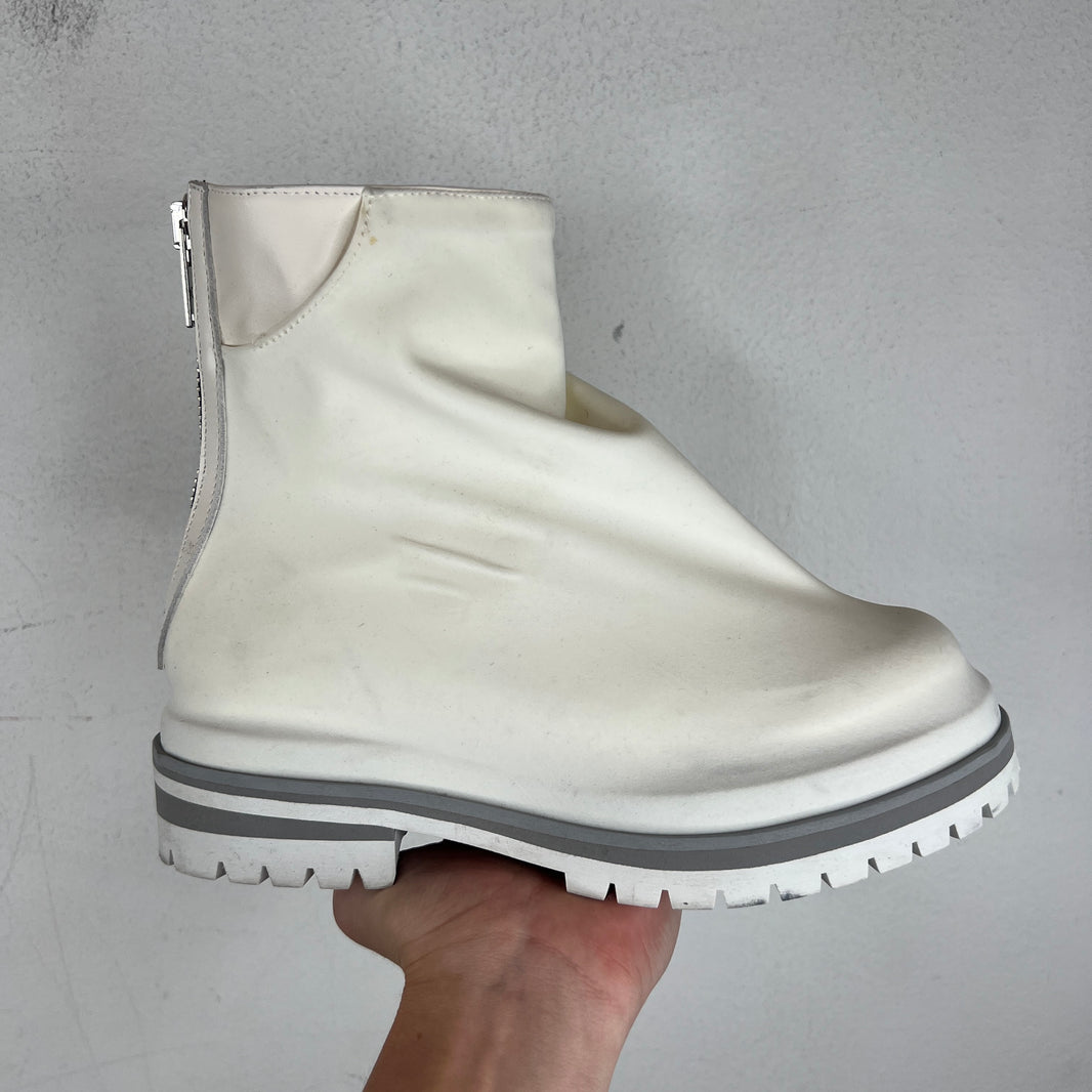 424 White Marathon Boots