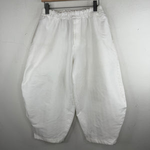 CDG White Pattern Balloon Shorts
