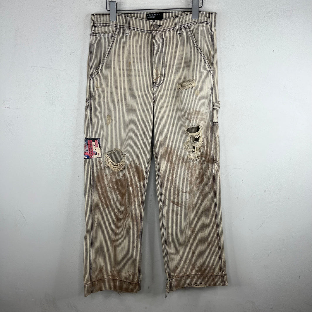 ERD Shuji Hickory Distressed Carpenter Pants