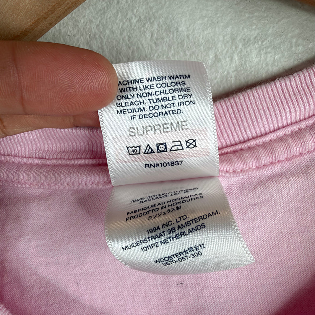 Supreme Pink Arabic Box Logo T-Shirt