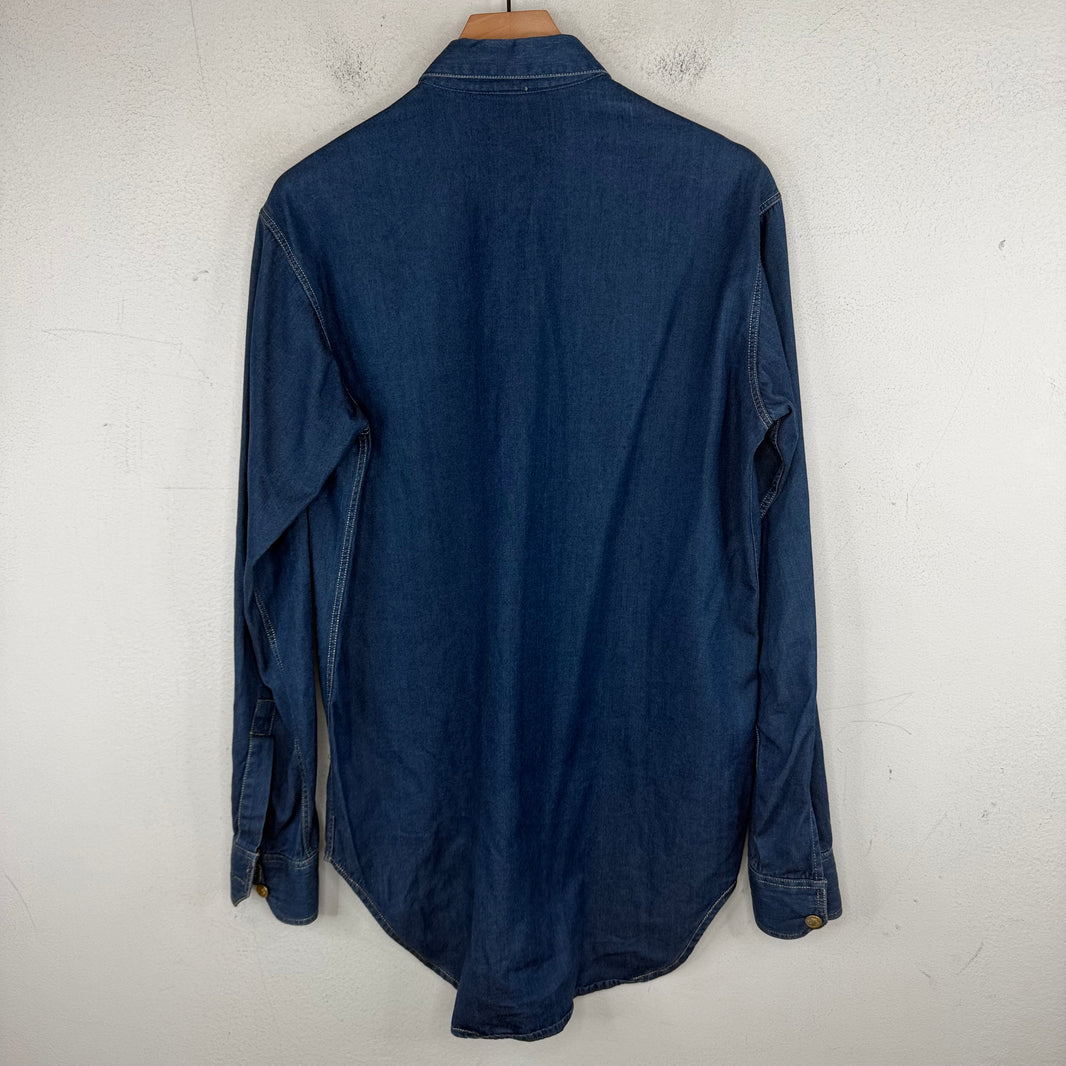 Versace Vintage Denim Button Up Shirt
