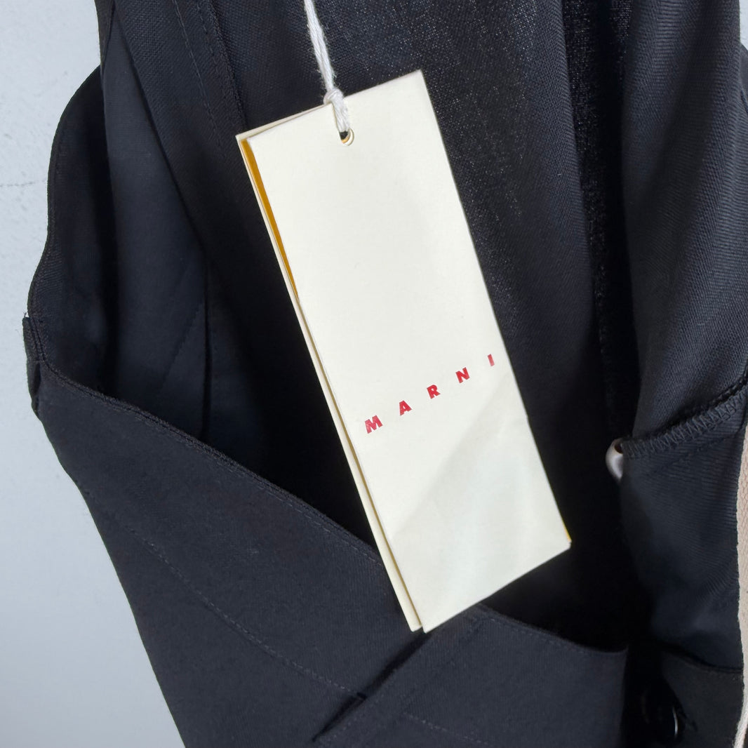 Marni Black Cargo Dress Trousers