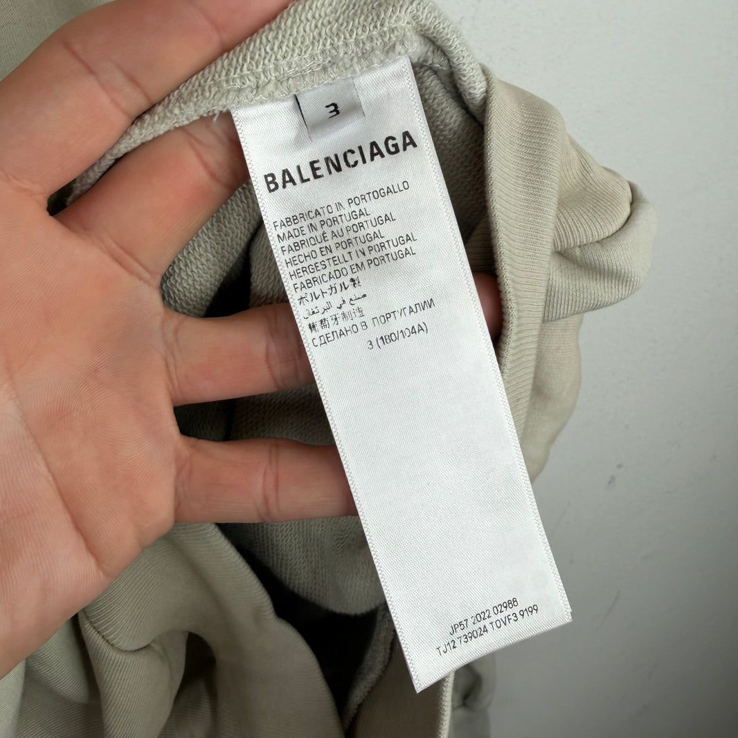 Balenciaga Tan Waistband Logo Hoodie