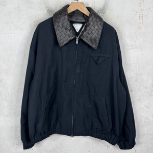 Bottega Veneta Collared Intrecciato Nylon Work Jacket