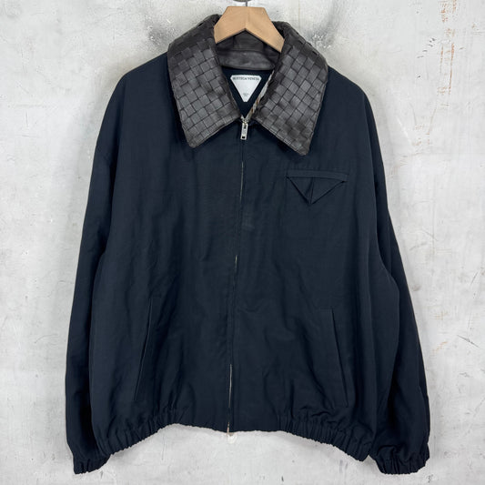 Bottega Veneta Collared Intrecciato Nylon Work Jacket