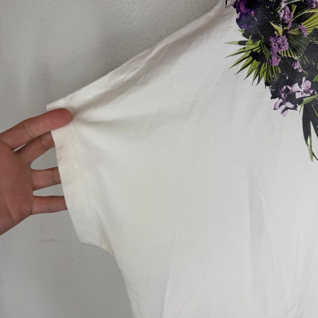 Givenchy Lilac Floral Neck Logo T-Shirt