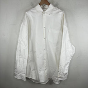 Balenciaga White Cocoon Snap Button LS Shirt