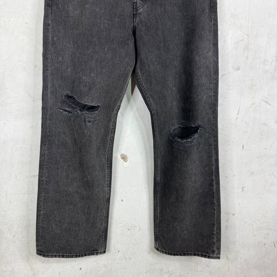 Celine Charcoal Distressed Kurt Jeans