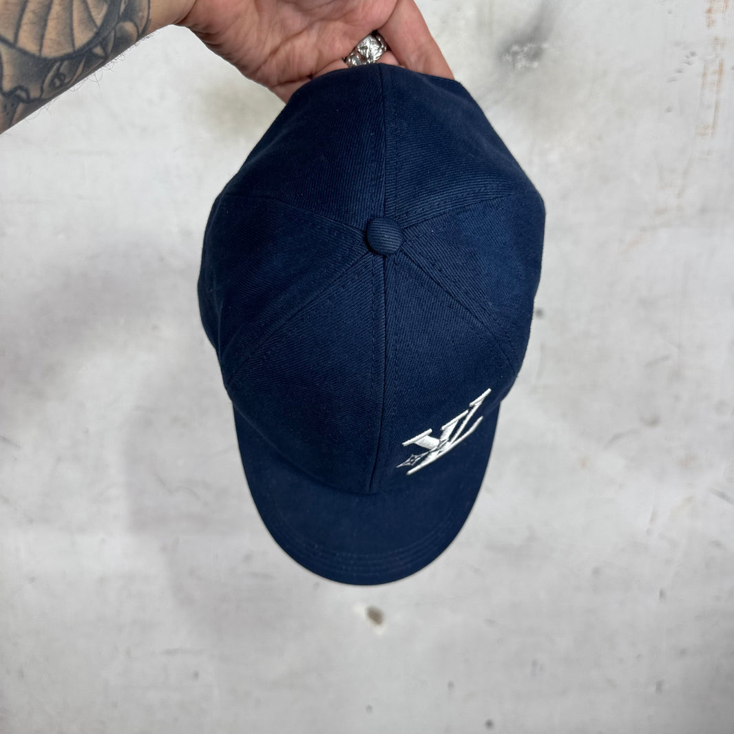 Louis Vuitton Navy Embroidered LV Hat
