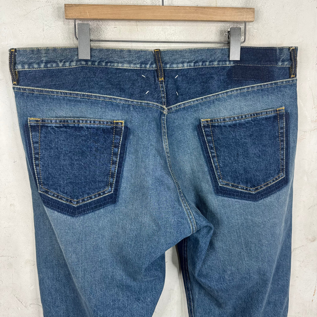 Margiela Two Toned Straight Legged Jeans