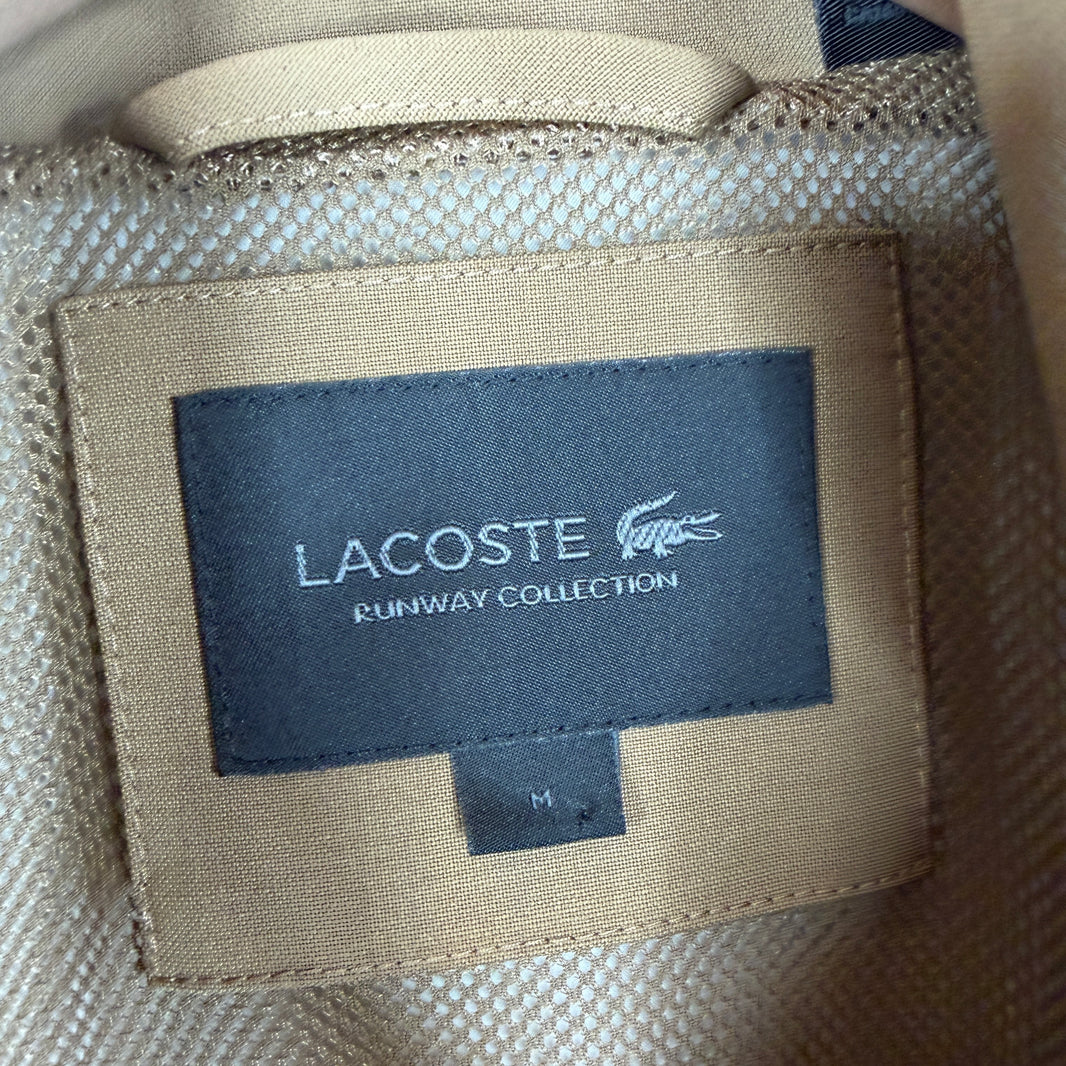 Lacoste Brown Runway Windbreaker Jacket