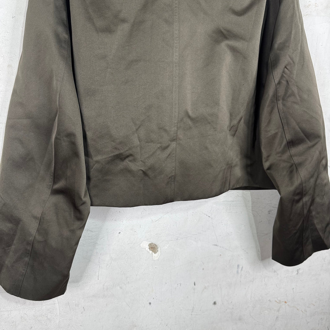 Rick Owens Satin Dark Dust Cargo Jacket