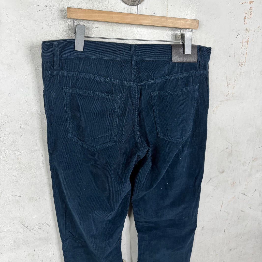 Prada Navy Corduroy Pants