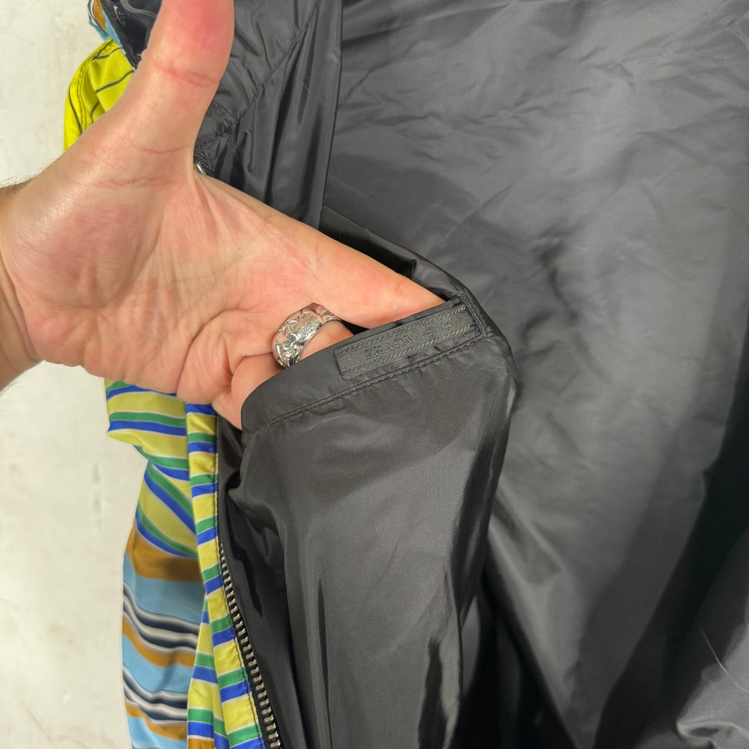 Prada Reversible Striped Nylon Jacket