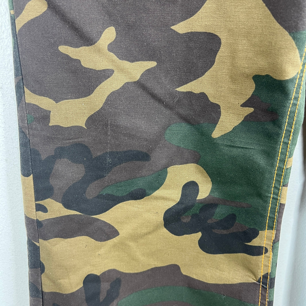 Endless Denim Camo Flared Jeans