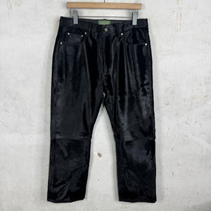 Denim Tears Leather Ponyhair Trousers