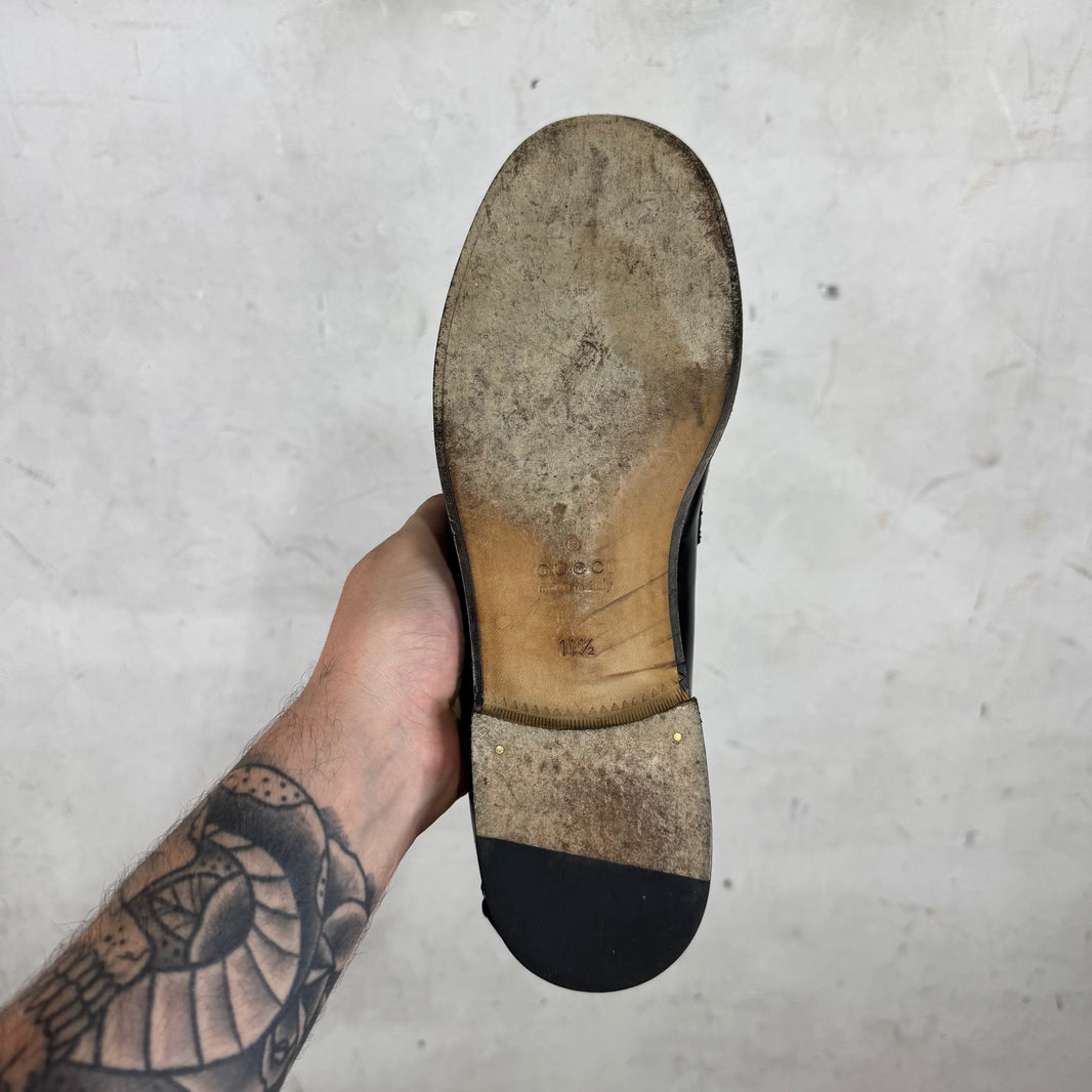 Gucci Spell-Out Penny Loafers
