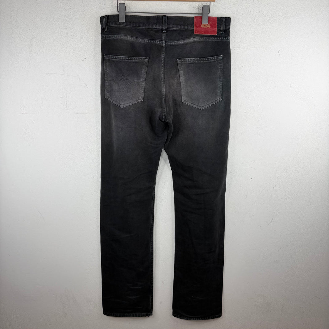 424 Black Straight Leg Jeans
