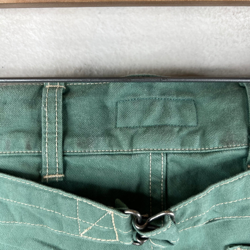 Visvim Green Buckle Back Trousers