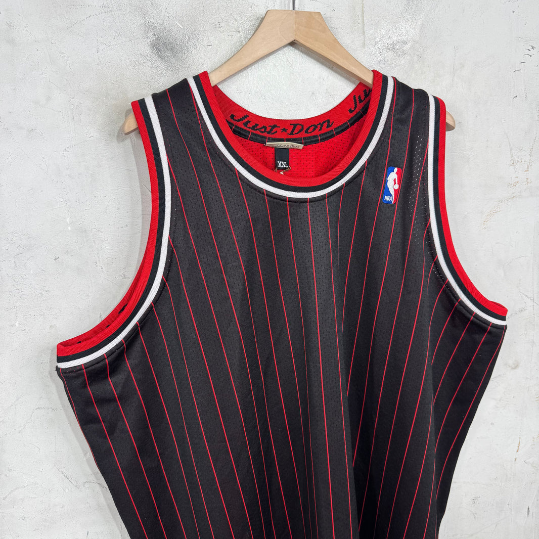 Just Don x Mitchell & Ness Striped Bulls Jersey