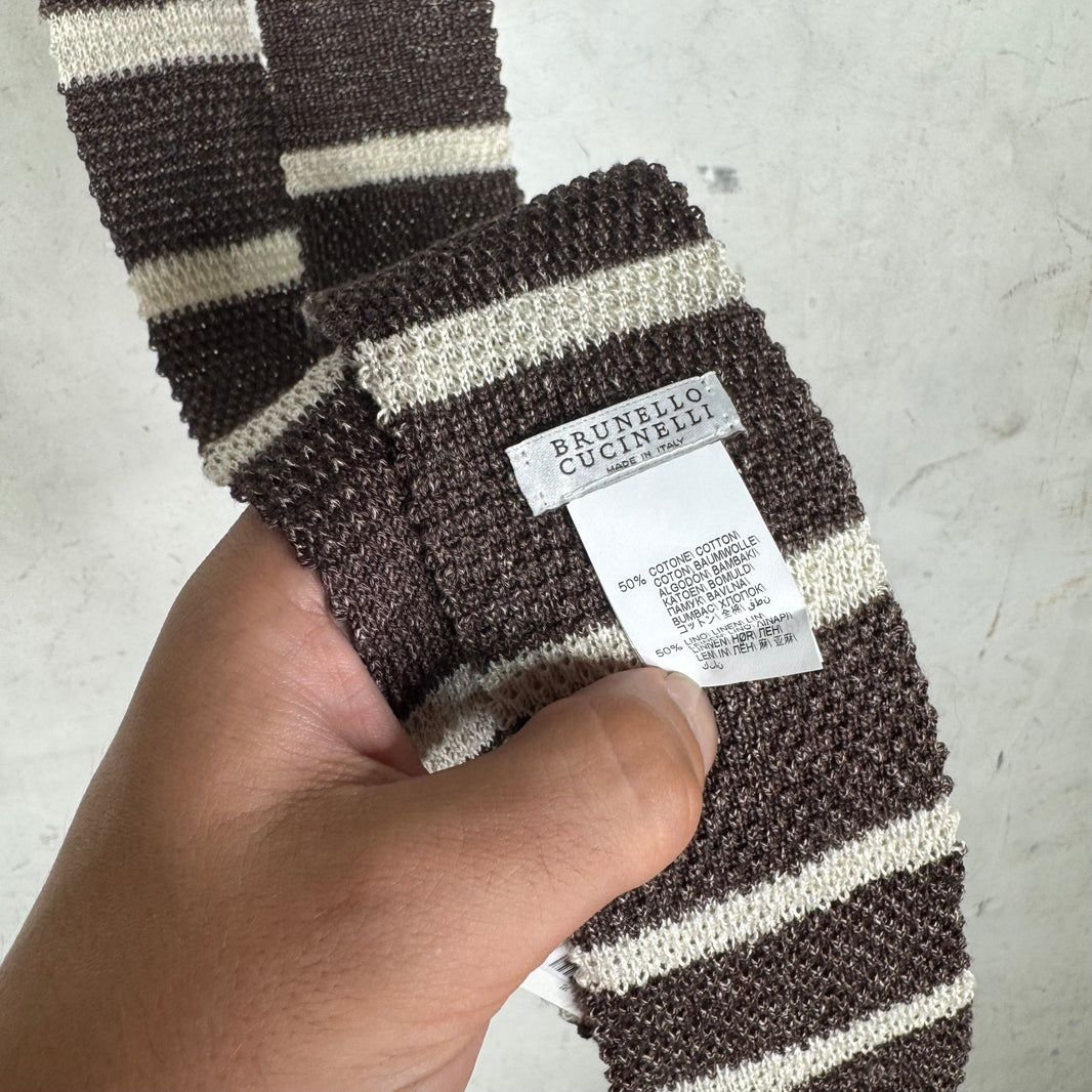 Brunello Cucinelli Knitted Striped Tie