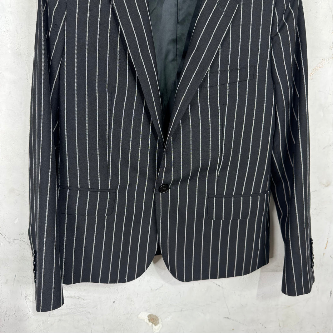 Celine Pinstripe Single Buttoned Blazer