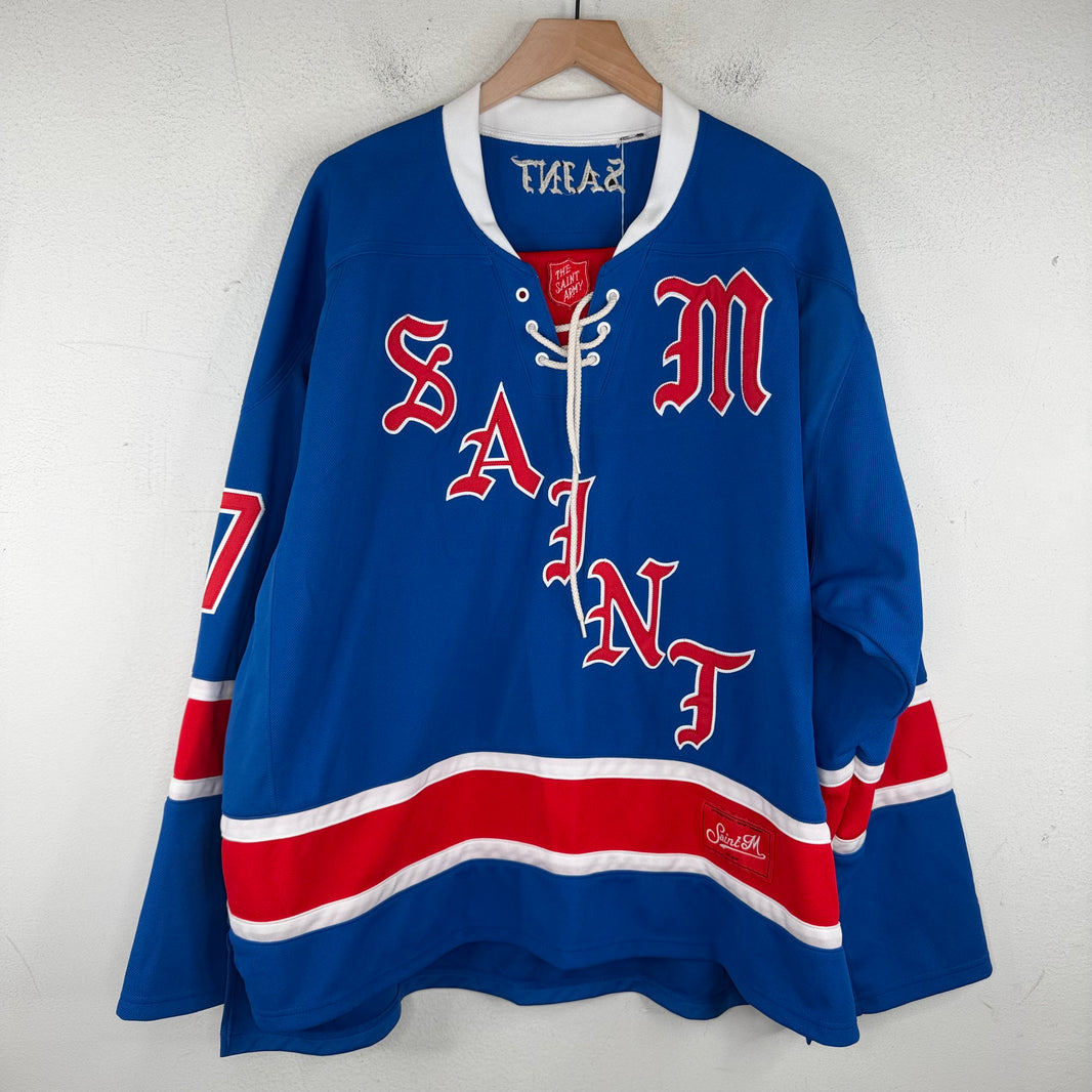 Saint Michael Blue Hockey Jersey