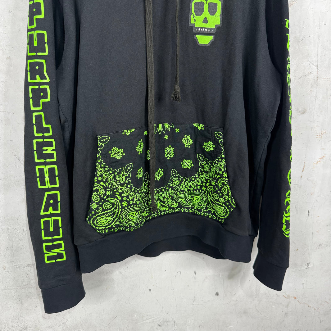 Chrome Hearts PurpleHausMafia Paisley Skull Hoodie