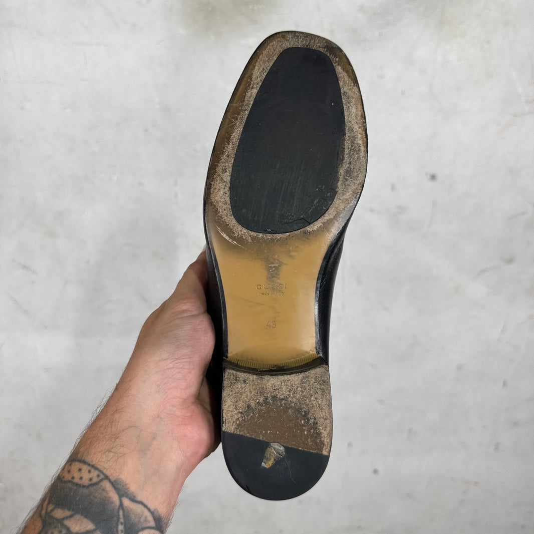 Gucci Heeled Horsebit Loafer