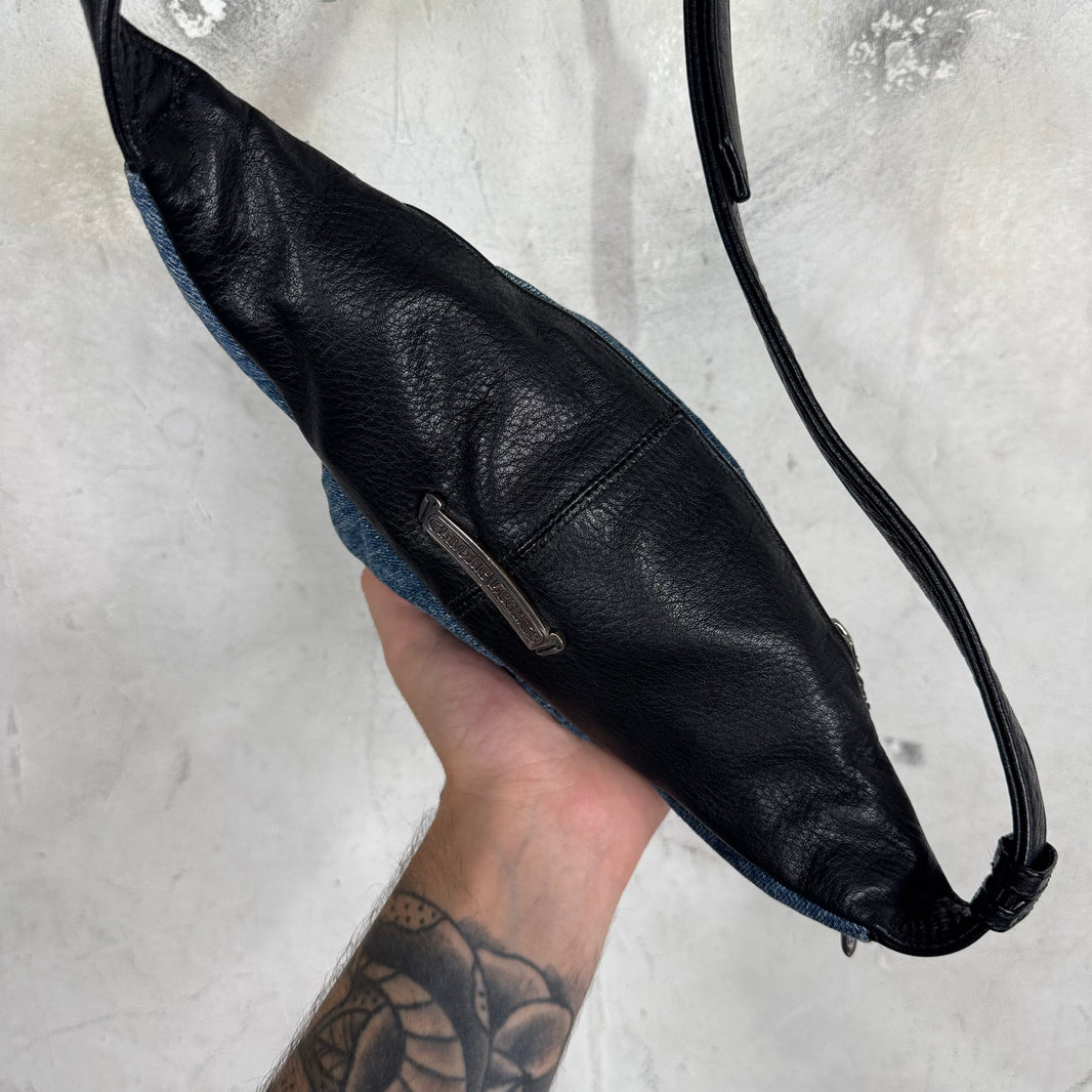Chrome Hearts Mini Denim Snat Pouch