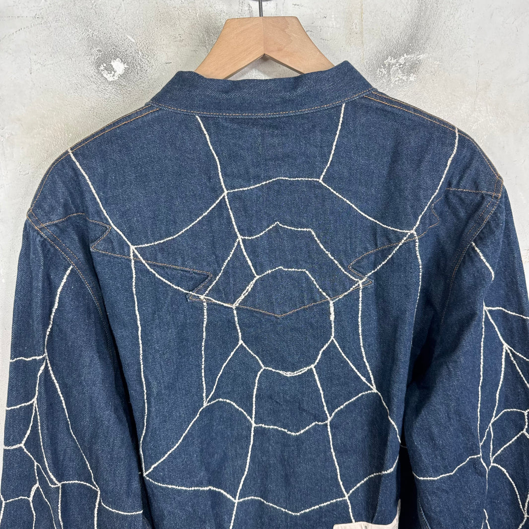 Kapital Spiderweb Zip Denim Jacket