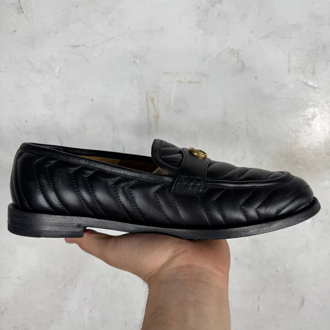 Gucci Quilted Interlock Logo Loafers