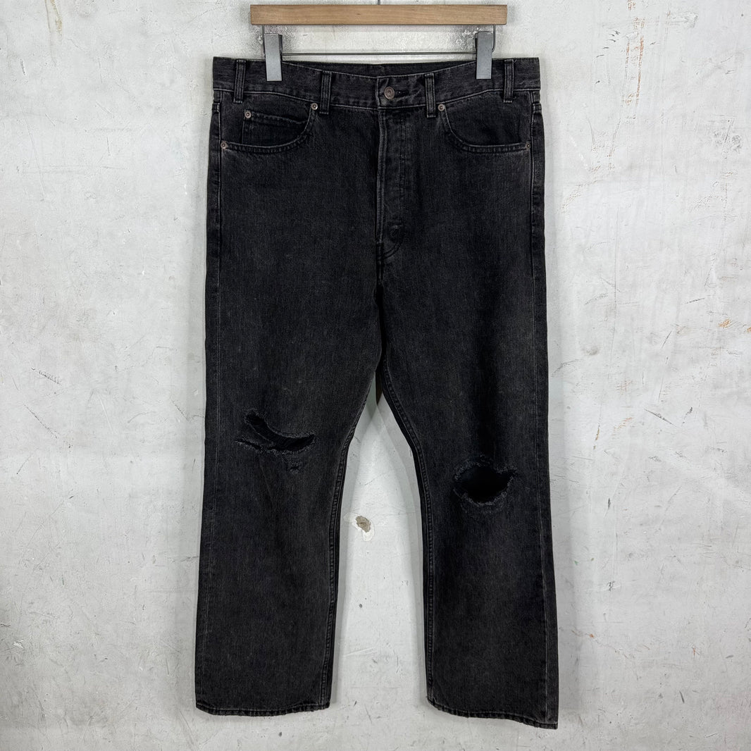 Celine Charcoal Distressed Kurt Jeans