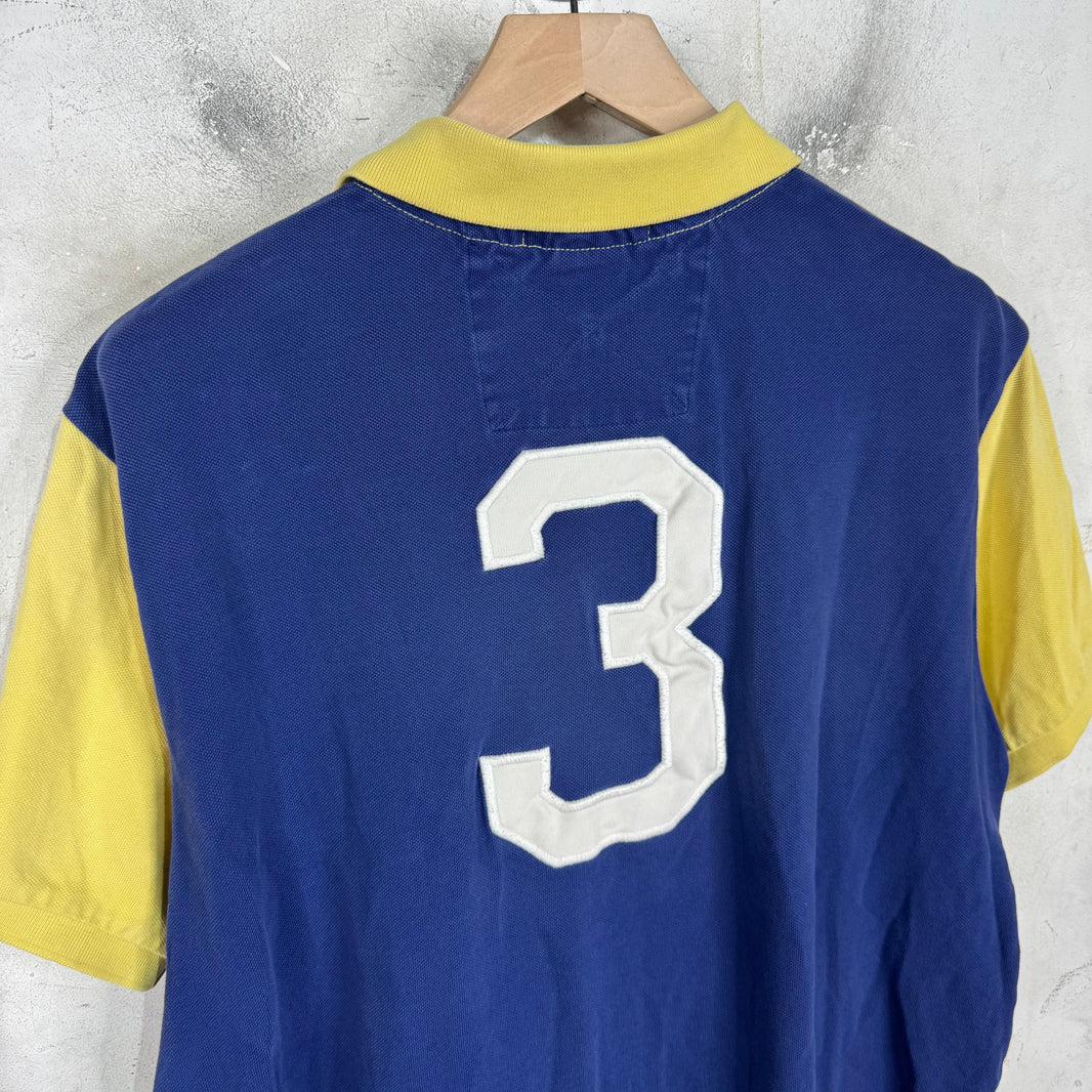 Ralph Lauren Yellow Two Toned Mercer Big Pony Polo