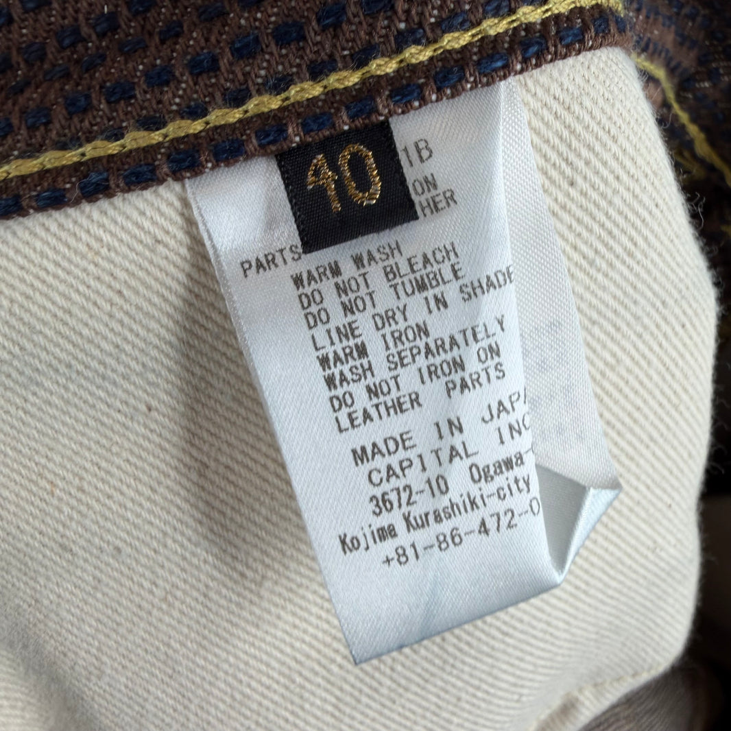 Kapital Brown Century Denim Jeans