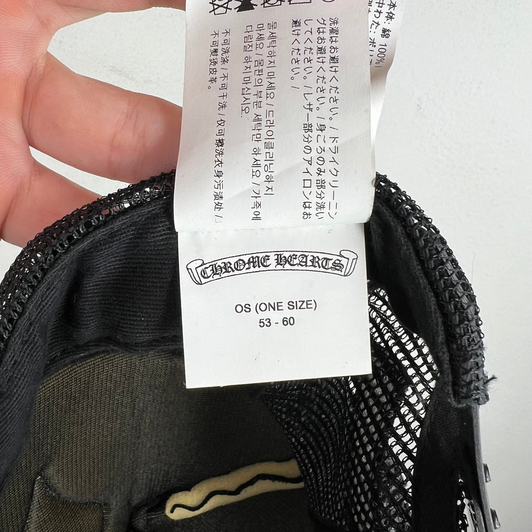Chrome Hearts Leather Patch Chomper Hat