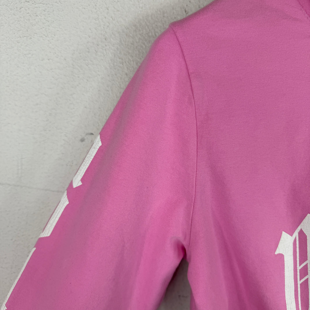 Balenciaga Pink No Logo Zip Up Hoodie