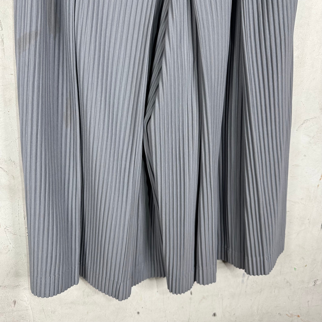 Issey Miyake Grey Skirted Pleates Shorts