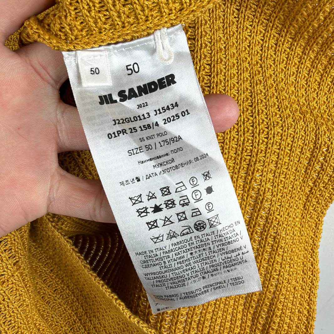 Jil Sander Collar V-Neck Knit Shirt