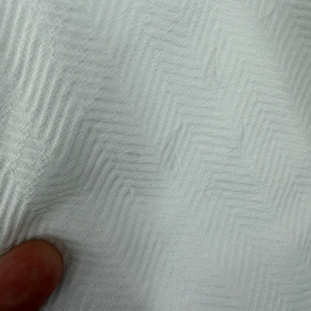 CDG White Pattern Balloon Shorts