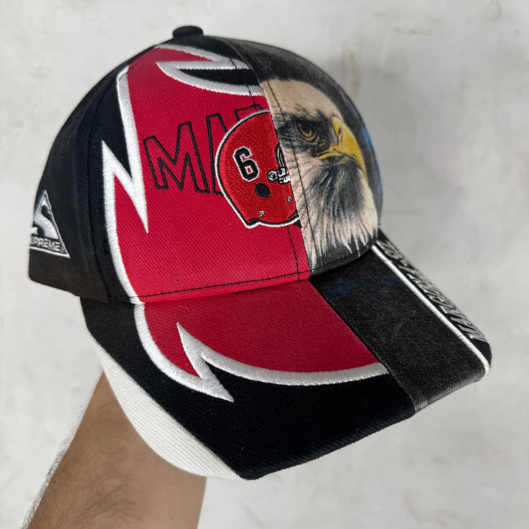 Supreme x MM6 Red Split Eagle Hat