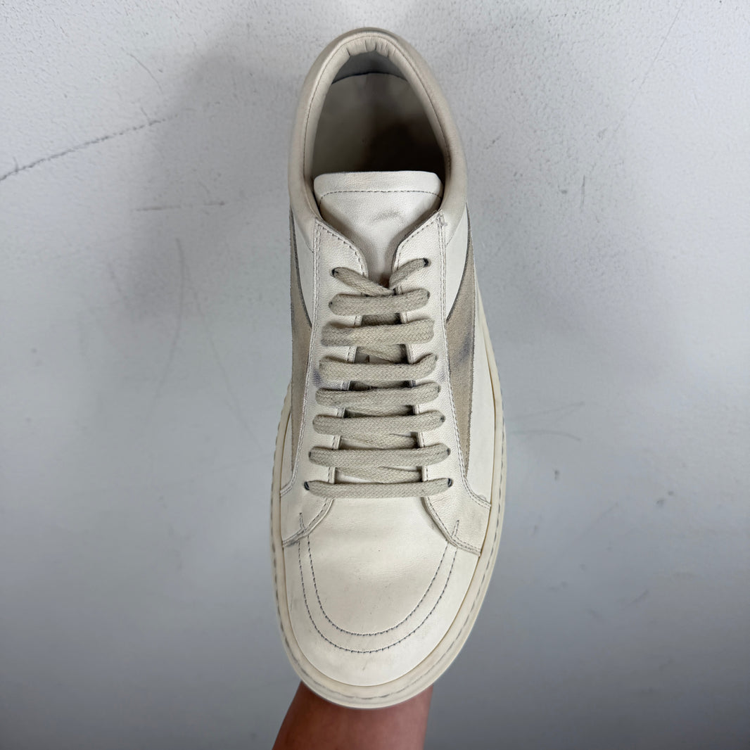 Rick Owens White Leather Vans