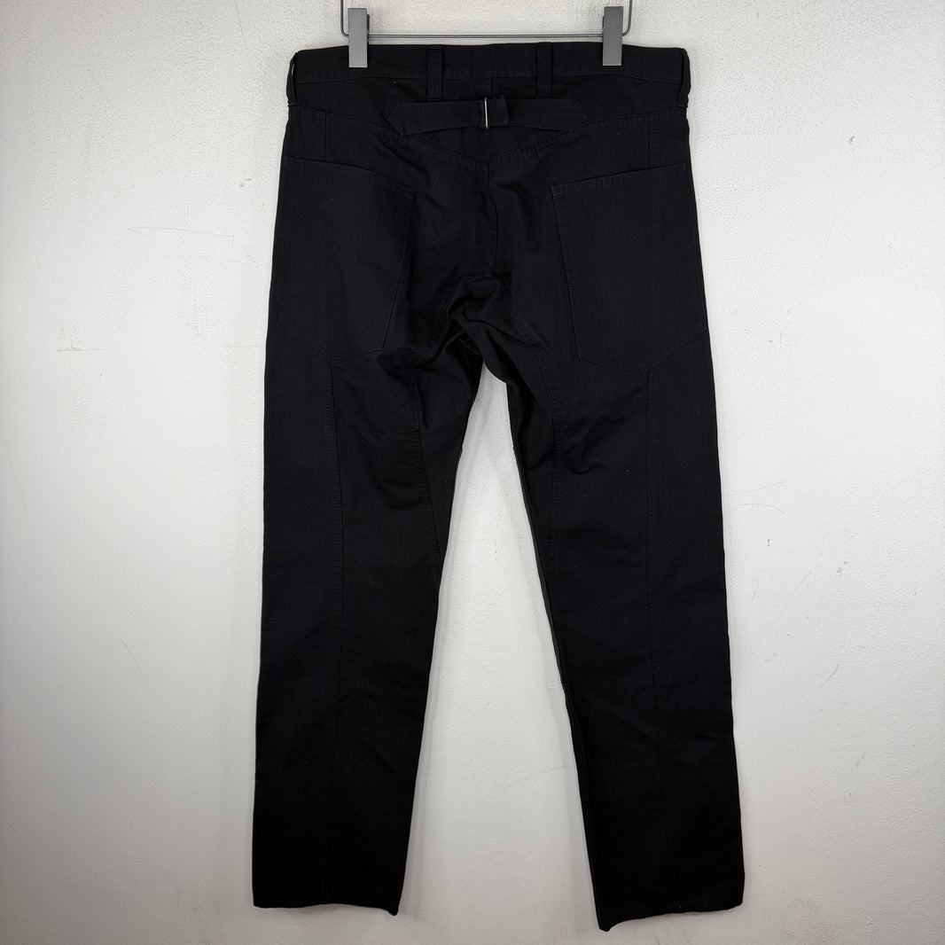 Junya Watanabe Black Ripstop Knee Patch Trousers