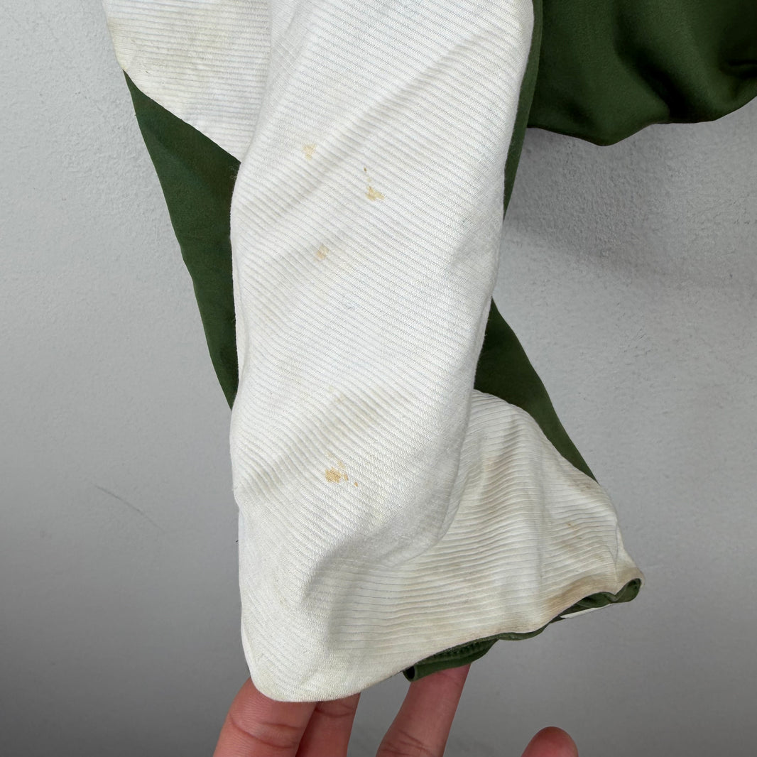Dries Van Noten Green Cropped Track Jacket