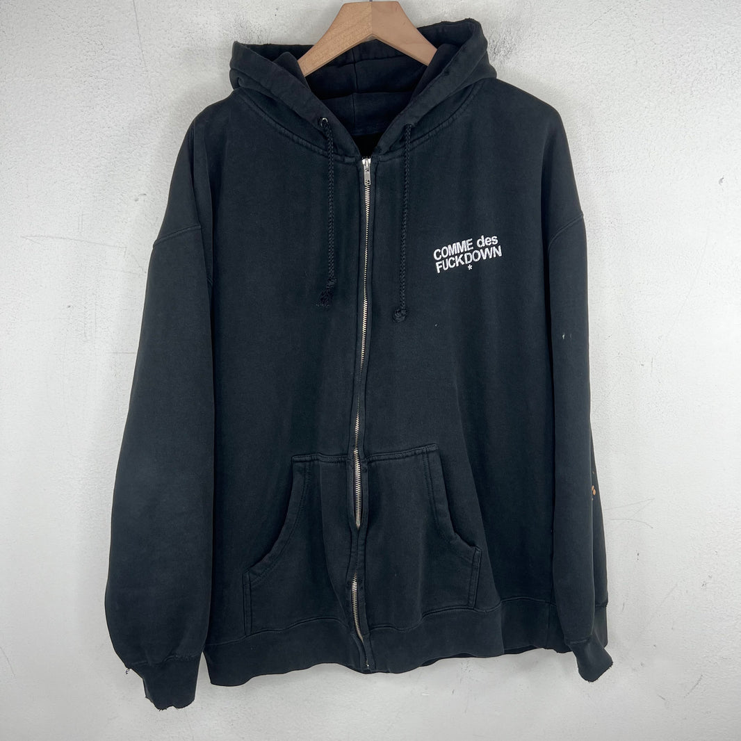 Comme Des Fuckdown Zip-Up Hoodie