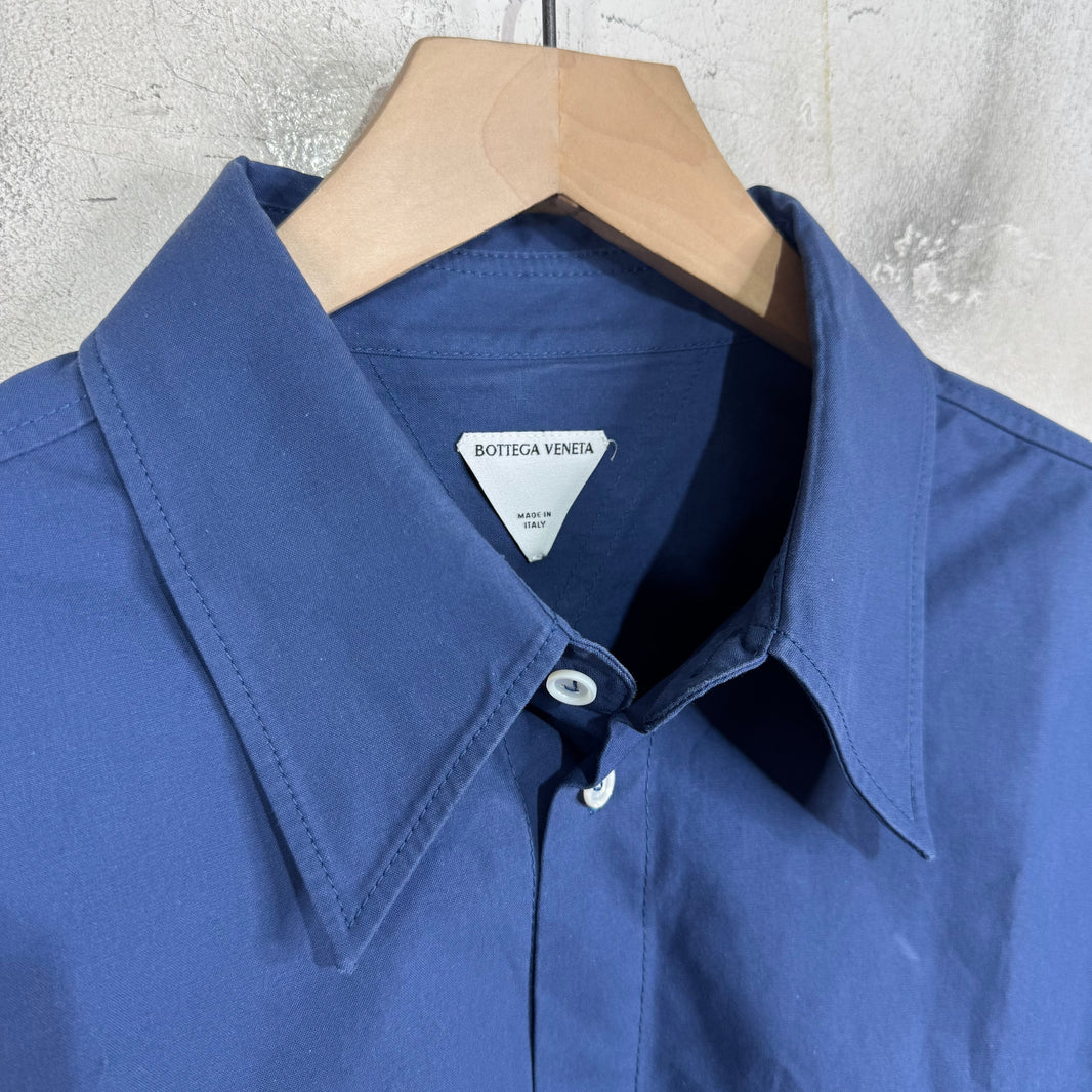 Bottega Veneta Laced Side Blue Button Up