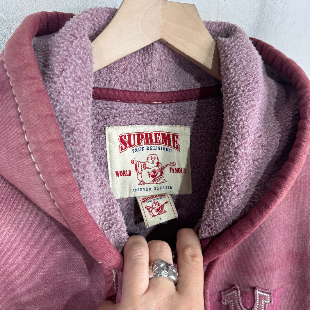 Supreme x True Religion Faded Zip Up Hoodie