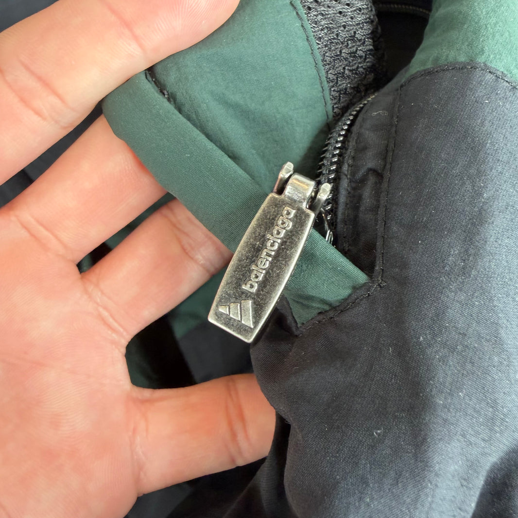 Balenciaga Adidas Sample Reversible Green Striped Track Jacket