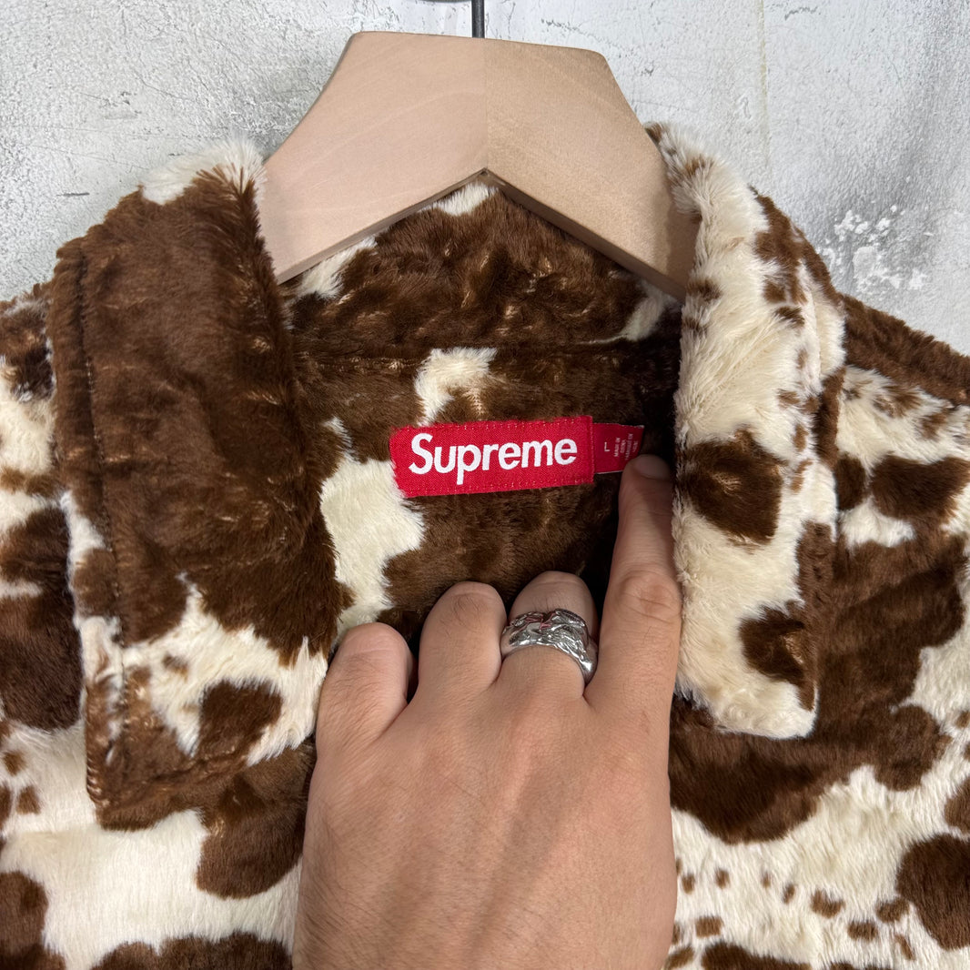 Supreme Faux Cow Print Overshirt